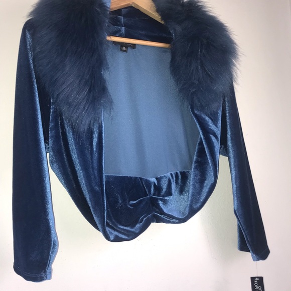 Tahari Arthur S. Levine Teal Shrug coat , Size XL - Picture 15 of 16